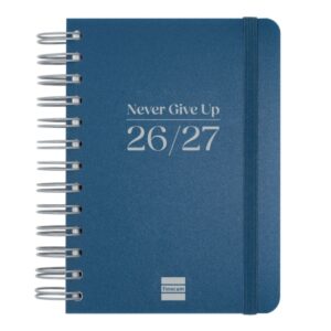 finocam cosmo flex agenda escolar 26/27 1 dia por pagina formato 8º 120x169mm tapas de polipropileno papel de 80g/m2 espiral metalica esquinas microperforadas color azul