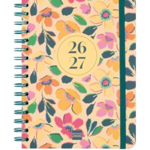 finocam cosmo cart agenda escolar 26/27 semana vista horizontal formato 4º 155x212mm tapas de carton forrado papel de 80g/m2 espiral metalica esquinas microperforadas multicolor