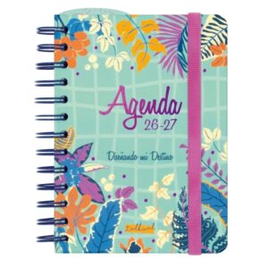 finocam talkual agenda escolar 26/27 1 dia por pagina formato 8º 120x169mm tapa dura papel de 80g/m2 espiral metalica multicolor