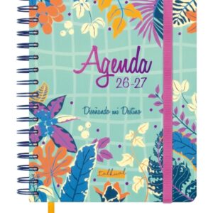 finocam talkual agenda escolar 26/27 1 dia por pagina formato 4º 155x217mm tapa dura papel de 80g/m2 espiral metalica multicolor
