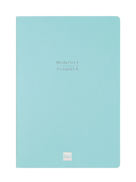 finocam haiku planificador sin fechar internacional mes vista formato y11 165x240mm papel de 95g/m2 hojas con punteado 16 meses color azul
