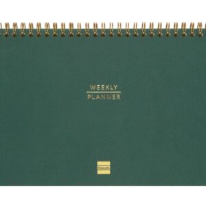 finocam haiku planificador sin fechar internacional semana vista vertical 240x165mm tapa dura papel de 95g/m2 57 semanas espiral metalica color verde