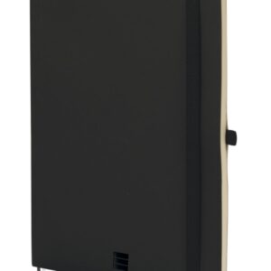 finocam nexo cuaderno de tapa blanda 72 hojas formato b5 176x250mm papel crema de 80g/m2 liso bolsillo interior cierre con goma hojas microperforadas color negro