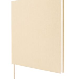 finocam jazz libro de visitas para firmar 80 hojas 250x250mm papel marfil de 120g/m2 cubierta de tejido de encuadernacion color crema