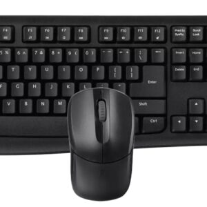 rapoo x1800pro pack teclado + raton inalambricos 2.4ghz raton 1000 dpi autonomia hasta 12 meses color negro