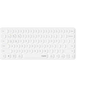 rapoo 9010m pack teclado compacto + raton inalambricos bluetooth y 2.4ghz raton 2400 dpi autonomia hasta 12 meses color blanco
