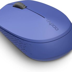 rapoo m100 silent raton inalambrico bluetooh y 2.4ghz 1300 dpi autonomia 9 meses color azul