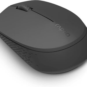 rapoo m100 silent raton inalambrico bluetooh y 2.4ghz 1300 dpi autonomia 9 meses color negro
