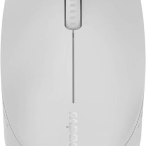 rapoo m100 silent raton inalambrico bluetooh y 2.4ghz 1300 dpi autonomia 9 meses color gris
