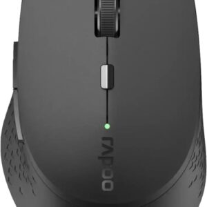 rapoo m300 silent raton inalambrico bluetooh y 2.4ghz 1600 dpi autonomia 9 meses color negro