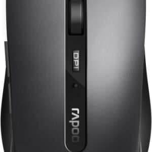 rapoo 7200m raton inalambrico bluetooh y 2.4ghz 1600 dpi autonomia 9 meses color negro