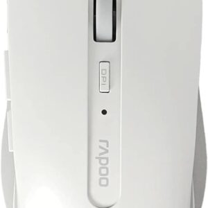 rapoo 7200m raton inalambrico bluetooh y 2.4ghz 1600 dpi autonomia 9 meses color blanco