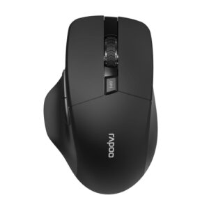 rapoo m610 raton inalambrico bluetooh y 2.4ghz 1600 dpi bateria recargable ecologica color negro