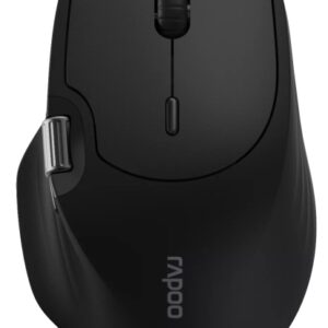rapoo mt560 raton inalambrico bluetooh y 2.4ghz 4000 dpi bateria recargable ecologica color negro