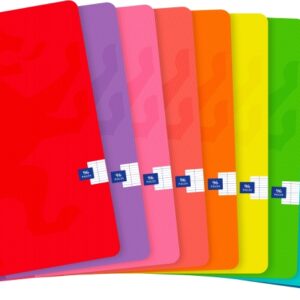 oxford libreta grapada a5+ cuadricula seyes 48 hojas con margen tapa blanda ideal para tomar apuntes colores surtidos
