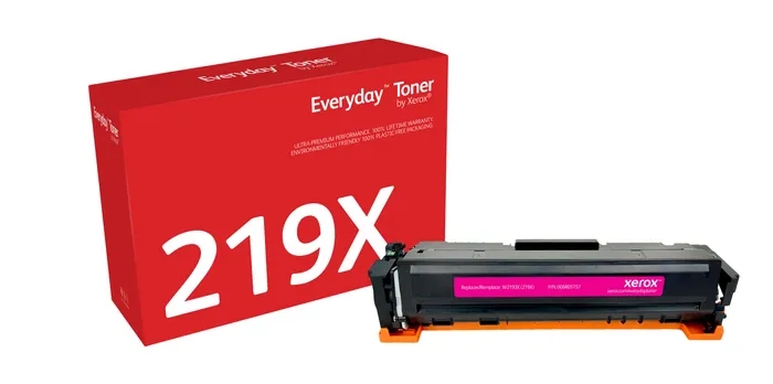 xerox everyday hp w2193x magenta cartucho de toner generico reemplaza 219x