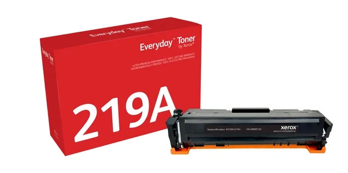 xerox everyday hp w2190a negro cartucho de toner generico reemplaza 219a