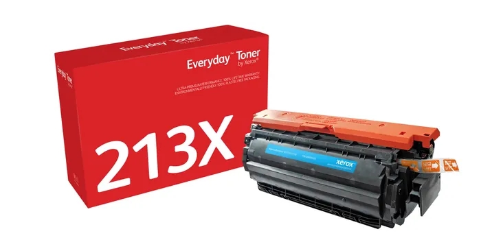 xerox everyday hp w2131x cyan cartucho de toner generico reemplaza 213x
