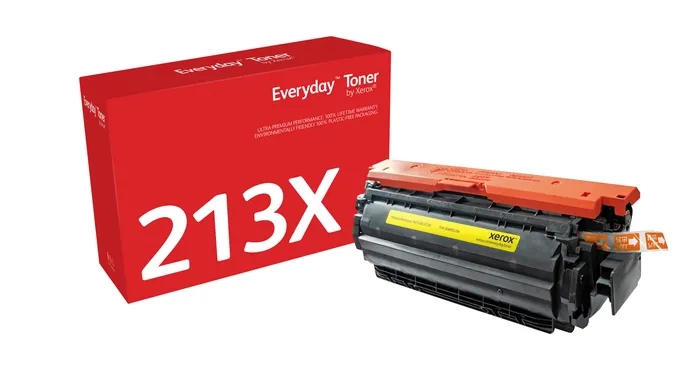 xerox everyday hp w2132x amarillo cartucho de toner generico reemplaza 213x