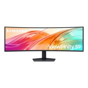 samsung viewfinity s9 s95uf monitor 49" va curvo dual qhd 120hz hdr respuesta 5ms altavoces 10w ajustable en altura, giratorio e inclinable 32:9 hdmi, displayport, usb vesa 100x100mm color negro