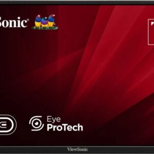 viewsonic va1650 monitor portatil 16" ips fhd 60hz respuesta 7ms altavoces 2w hdmi, usb c vesa 75x75 mm color negro