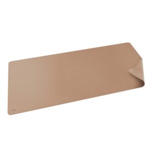 trust benya alfombrilla de escritorio xxl pvc superficie suave antideslizante flexible 430x900mm color beige