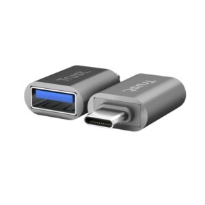trust calyx pack de 2 adaptadores usb 3.0 usb a hembra usb c macho 8x15x32mm color gris