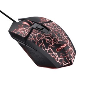 trust gxt 113 felox raton gaming con 6 botones ajustable hasta 6400dpi luz led rgb 42x70x131mm color negro