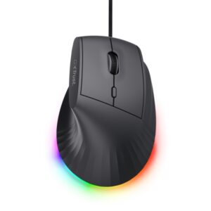 trust gxt 145 rexxa raton gaming ergonomico con 10 botones ajustable hasta 12.800dpi luz led rgb multidispositivo 59x79x120mm color negro