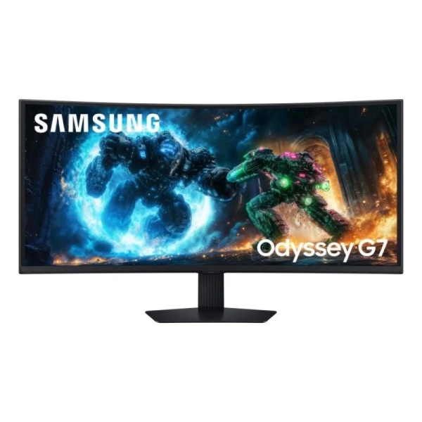 samsung odyssey g7 g75f monitor 40" va curvo wuhd 180hz freesync premium pro hdr10+ respuesta 1ms ajustable en altura, giratorio e inclinable 21:9 hdmi, displayport, usb vesa 100x100mm