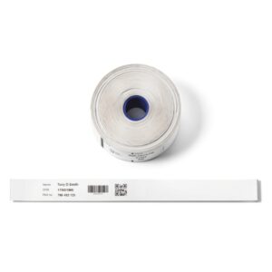 brother pack de 5 rollos de pulseras hospitalarias identificativas de adulto 200 pulseras por rollo medidas 279mmx25mm