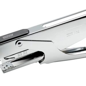 novus b 38 grapadora de tenaza hasta 40 hojas para grapas 24/6 24/8 y 26/6 26/8 grapado temporal y permanente color cromado