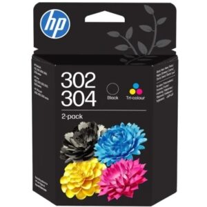 hp 302/304 negro + color pack de 2 cartuchos de tinta originales b82l1ae/x4d37ae/3jb05ae