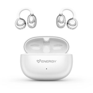 energy sistem chicpods auriculares true wireless bluetooth 5.4 23h autonomia tecnologia open sound microfono con reduccion de ruido asistente de voz integrado diseño curved fit color blanco
