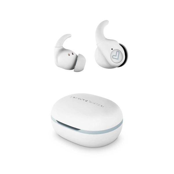 energy sistem arena auriculares deportivos true wireless bluetooth 5.3 proteccion contra sudor y salpicaduras 20 horas de autonomia sistema de sujecion securefit+ color blanco