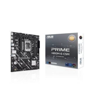 asus prime h810m e csm placa base intel 1851 2x ddr5, 2x m2, 4x sata iii, pcie, 4.0, usb 2.0, 3.2, rj 45, hdmi, displayport, microatx