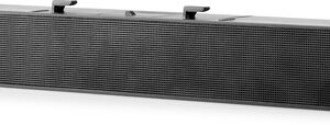 hp s101 speaker bar barra de sonido usb para monitor 2.5w rms usb plug and play frecuencia 140hz‑20khz line in y puerto de auriculares – color negro