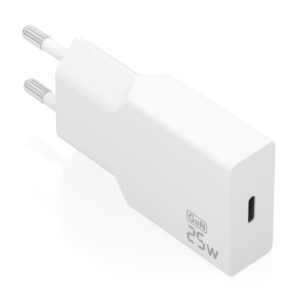 aisens cargador de pared 25w gan 1xusb c power delivery 3.0 ultra delgado multiples protecciones de seguridad color blanco