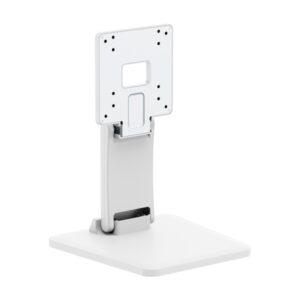 aisens eco soporte de sobremesa para monitor de 10" 27" soporta hasta 6.5kg inclinable incluye accesorios vesa 100x100mm acero de alta resistencia color blanco