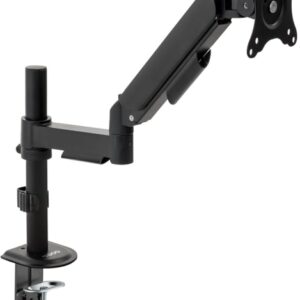 tooq soporte de mesa con brazo articulado para monitor de 17" 32" soporta hasta 9kg gestion de cables vesa 100x100mm giratorio e inclinable color negro