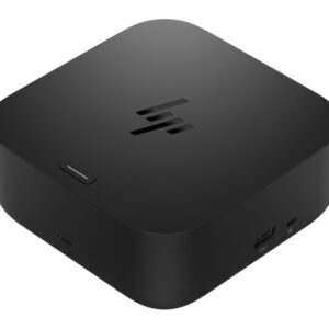 hp dock g6 100w thunderbolt con 8 puertos 1xusb c, 3xusb a, 2xdisplay port, 1xhdmi, 1xrj 45 alimentacion hasta 100w via usb‑c pd color negro