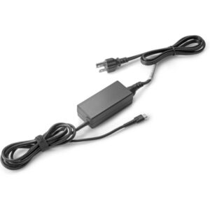 hp 45w usb‑c lc power adapter cargador usb‑c 45w con hp fast charge compatible con portatiles hp con usb‑c diseño compacto y ligero cable 1.8 m color negro