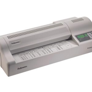 fellowes proteus plastificadora a3 uso en caliente y frio 6 rodillos temperatura y velocidad regulable fundas hasta 250 micras grosor hasta 2mm 31.5x55.4x12.5cm color gris