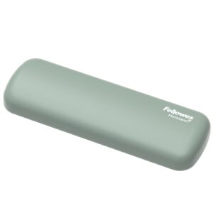fellowes breyta reposamuñecas para raton proteccion antibacteriana microban revestimiento antipolvo tacto suave soporte ergonomico alivio del dolor 18x6x1.75cm color verde salvia