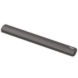 fellowes breyta reposamuñecas para teclado proteccion antibacteriana microban revestimiento antipolvo tacto suave soporte ergonomico alivio del dolor 47x6x1.75cm color negro