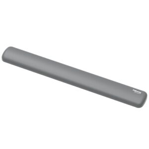 fellowes breyta reposamuñecas para teclado proteccion antibacteriana microban revestimiento antipolvo tacto suave soporte ergonomico alivio del dolor 47x6x1.75cm color gris