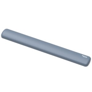 fellowes breyta reposamuñecas para teclado proteccion antibacteriana microban revestimiento antipolvo tacto suave soporte ergonomico alivio del dolor 47x6x1.75cm color azul