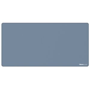 fellowes breyta alfombrilla de escritorio antideslizante proteccion antimicrobiana antirreflectante fabricado con material reciclado 40x80x0.25cm color azul