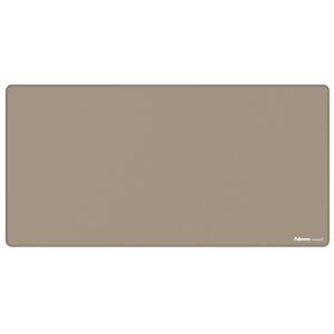 fellowes breyta alfombrilla de escritorio antideslizante proteccion antimicrobiana antirreflectante fabricado con material reciclado 40x80x0.25cm color beige arena