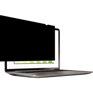 fellowes privascreen filtro de privacidad para pantallas panoramicas hasta 14" relacion de aspecto 16:10 reduce reflejos previene fatiga visual 30.16x18.87cm color negro